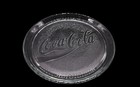 Vintage 1990s Coca-cola Clear Glass Serving Platter