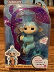 Fingerlings Glitter Monkey - Amelia  turquoise Blue Glitter  - Interactive Baby 