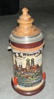 Vintage German Beer Stein With Lid  New With Tags 