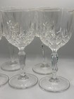 Set Of 5 Vintage Footed Crystal Goblets