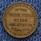 1850s A  Wise Jewish Merchant Token New York City Dry Goods Union Store