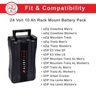 24 Volt 10 Ah Rack Mount Battery Pack For Currie Ezip And Izip Electric Bike