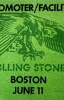 Rolling Stones   Chaka Kahn Promoter facility Pass  Boston Garden 6 11 75