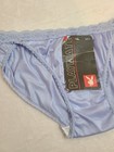 New Vtg Playboy Silky Nylon Hi-leg Bikini Panty Size Sm  5  Baby Blue