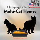  4 Pack  Arm   Hammer Hardball Lightweight Cat Litter  Multi-cat Clumping Litter