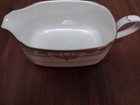  Noritake   bone China Gravy Boat Barrymore Japan 9737 Pink   Blue Very Good 