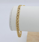 Gold 5mm Double Link Bracelet Or Anklet  14k Heavy Plated