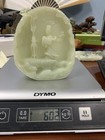 Qi Baishi Signed Carved Celadon Jadeite Jade Sculpture