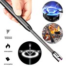 Electric Lighter Dual Arc Plasma Flameless Windproof Usb Rechargeable Bbq Hiking