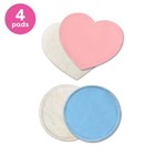 Bamboobies Nursing Pads Washable Reusable Leak Proof 2 Regular And 2 Overnight