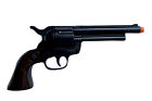 New Gonher Cowboy 1873 Style Diecast Cap Gun Black Finish   Brown Grips 121 6b