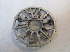 Vtg Jonette Jewelry Signed Jj Pewter Celestial Sun Moon Star Brooch Pin