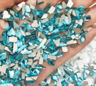 100pcs Small Shape Crystal Lake Blue Czech Crystal Rhinestone Flatback Nail Art