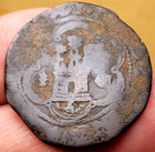 Large 1474 - 1504 Spanish 4 Maravedis Of Ferdinand   Isabella Catholic Kings