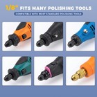 Gabujau 100pcs Polishing Wheel Kit  Wool Felt Buffing Wheels 1 8 