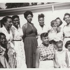 Vintage Snapshot Photo African American Women Group Portrait 1950s Black   White