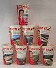 1988 Coca cola   Set Of 8 German Em-cup  88  Stadium  Cups - Complete Set Of 8
