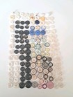 Vintage Button Lot China Pie Crust  Stencil  Irredescents