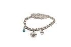 Women Silver Metal Chain Boot Bracelet Shoe Anklet Charm Love Complete Your Life