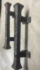 Set 2 Large Barn Door Handle Pulls Solid Heavy Metal 9 3  Long Old Vintage Style