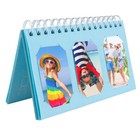 Scrapbooking Album For Fuji Instax Mini Prints  Holds 60 Photos- Light Blue