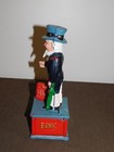 Vintage 10  High Uncle Sam Us Cast Iron Coin Mechanical Bank