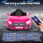 Ride On Car 12v Mercedes Benz Cls 350 Licensed Pink Bluetooth Music Led Truck