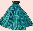 Green Emerald Floor Length Prom Dress With Slit