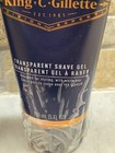 Lot Of  2  King C Gillette Mens Transparent Shave Gel W  White Tea 5 Oz   New