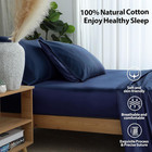 100  Egyptian Cotton Twin Xl Size Fitted Sheet  600 Thread Count Sateen