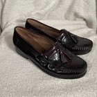 Vtg Bass Weejuns Men s Loafer Size 10ee Burgundy Kiltie Tassel Dress Shoe