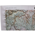 Hubbard Scientific Grangeville  Idaho  Oregon   Washington Relief Map  Unframed