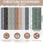 Motiskyy 100 Pcs Christian Bulk Books Of The Bible Bookmarks 2 36 X 6 Inch Re   