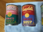 Andy Warhol Campbell s Soup Can Set Of 4 Pop Art 50th Anniversary Rare Tomato
