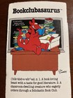 Bookclubasaurus Scholastic 1990 1990s Vintage Bookmark Cliff Galbraith Dinosaur
