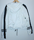 Adidas Women s Windbreaker Cropped Pullover Jacket Xl X-large 46  Chest 22  T2b