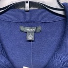 Alfani Sweater Mens Ms Small Blue Quarter Zip Long Sleeve Textured Knit Pullover