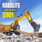 Used Kabo5901 100s 1 18 Electronic Lifting Rc Excavator Rtr Digger Sound Battery