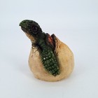 Baby Turtle Hatching From Egg Figurine Statue Collectible Reptile Decor