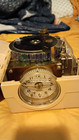 Benzing Lot Of 2 Mechanical Analog Square Arabic Wood plastic Beige