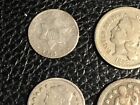Circ Type Coin Lot Including 1835 Bust Half Dime 1842-o Seated Quarter 7 Coins