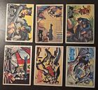 1966 Topps Batman Black Red Blue Bat Lot Of 6 Different 35 49 50 53 42a 42b