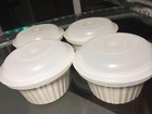 Tupperware New Usa Vintage Ultra 21 Custard Cups 6oz W seals  1922 Nos