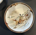 Kutani Ware Handpainted Meiji Era 3 Piece Bowl Set
