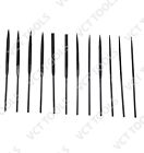12pc Needle File Set Assorted Precision 5 5  Long  Pattern Cut  Hobby Jeweler 