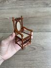 Miniature Furniture 1 12 Dollhouse Mesh Fine Hand Carving Walnut Armchair Wood
