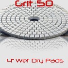 Diamond Polishing Pads 4 Inch Wet Dry Set For Granite Concrete Marble Polishing