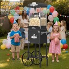 10 Oz Popcorn Machine With Cart 480w Vintage Popcorn Maker For Home   Commercial