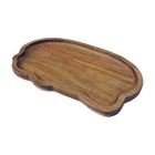 Acacia Wood Serving Tray Rectangular Wooden Platter For Bread Coffee Tea Plate