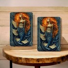 Celtic Mermaid Metal Sign     Ocean Wall Art Decor  Nautical Fantasy Design 8x12